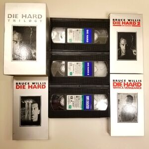 1996 Die Hard Trilogy VHS Tape Collection 3-Tape Box Set: Die Hard Bruce Willis